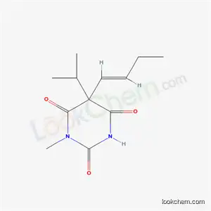 Molecular Structure of 67050-05-9 (1-Methyl-5-(1-butenyl)-5-isopropylbarbituric acid)