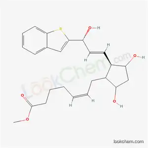 (Z)-7-[(1R)-2β-[(E,S)-3-(ベンゾ[b]チオフェン-2-イル)-3-ヒドロキシ-1-プロペニル]-3α,5α-ジヒドロキシシクロペンタン-1α-イル]-5-ヘプテン酸メチル
