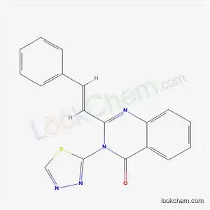 2-(2-Phenylethenyl)-3-(1,3,4-thiadiazol-2-yl)-4(3H)-quinazolinone