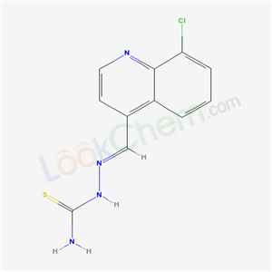 Quinoline-4-carboxaldehyde, 8-chloro-, thiosemicarbazone