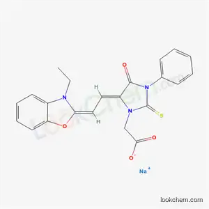 5-[2-(3-エチルベンゾオキサゾール-2(3H)-イリデン)エチリデン]-4-オキソ-3-フェニル-2-チオキソ-1-イミダゾリジン酢酸ナトリウム