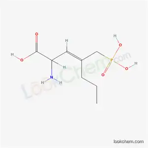 Molecular Structure of 132472-31-2 ((3E)-2-amino-4-(phosphonomethyl)hept-3-enoic acid)