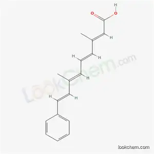 Molecular Structure of 55079-84-0 ((2E,4E,6E,8E)-3,7-dimethyl-9-phenylnona-2,4,6,8-tetraenoic acid)