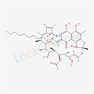 Rifamycin, 3-(((nonyloxy)imino)methyl)- (9CI) cas  38850-20-3