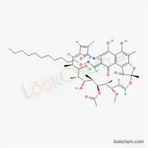 Molecular Structure of 41776-59-4 (3-Undecyloxyiminomethylrifamycin SV)