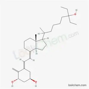 Molecular Structure of 134523-85-6 ((1R,3S,5E)-5-{(2E)-2-[(3aS,7aR)-1-(6-ethyl-6-hydroxy-1-methyloctyl)-7a-methyloctahydro-4H-inden-4-ylidene]ethylidene}-4-methylidenecyclohexane-1,3-diol (non-preferred name))