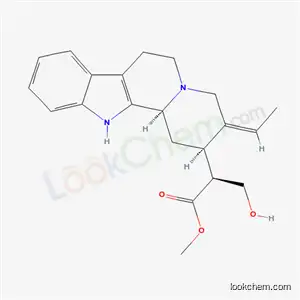 Molecular Structure of 80287-16-7 (methyl (2S)-2-[(2R,3Z,12bS)-3-ethylidene-1,2,3,4,6,7,12,12b-octahydroindolo[2,3-a]quinolizin-2-yl]-3-hydroxypropanoate (non-preferred name))