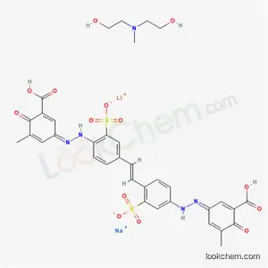 5,5'-[비닐렌비스[(3-설포-p-페닐렌)아조]]비스[3-메틸살리실산]산, 리튬나트륨염, 2,2'-(메틸이미노)디에탄올과의 화합물