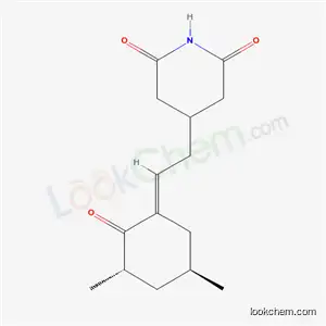 Molecular Structure of 368-19-4 (4-{(2E)-2-[(3S,5S)-3,5-dimethyl-2-oxocyclohexylidene]ethyl}piperidine-2,6-dione)