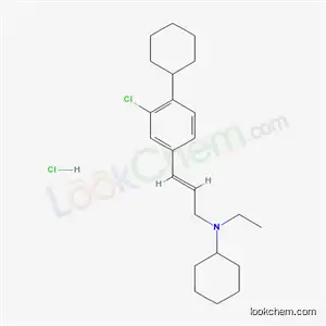 Molecular Structure of 180129-73-1 (N-[(2E)-3-(3-chloro-4-cyclohexylphenyl)prop-2-en-1-yl]-N-ethylcyclohexanamine hydrochloride)