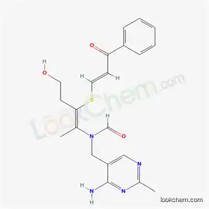 Formamide, N-((4-amino-2-methyl-5-pyrimidinyl)methyl)-N-(2-((2-benzoylvinyl)thio)-4-hydroxy-1-methyl-1-butenyl)-