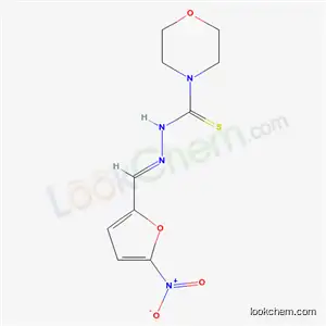 Molecular Structure of 14052-71-2 (4-Morpholinecarbothioic acid N'-(5-nitrofurfurylidene) hydrazide)