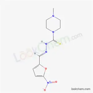 Molecular Structure of 14052-75-6 (4-Methyl-N'-(5-nitrofurfurylidene)-1-piperazinecarbothiohydrazide)