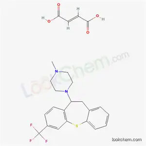 3-Trifluoromethyl-11-(4-methylpiperazino)-10,11-dihydrodibenzo(b,f)thiepin maleate