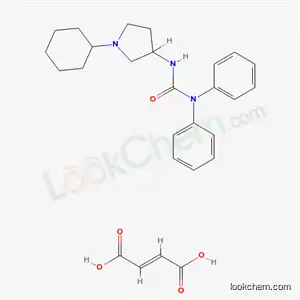 3-(1-시클로헥실-3-피롤리디닐)-1,1-디페닐-우레아 푸마레이트