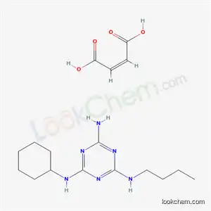 N(sup 2)-Butyl-N(sup 4)-cyclohexylmelamine maleate (1:1)