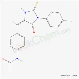 Molecular Structure of 41534-95-6 (N-(4-{(E)-[1-(4-methylphenyl)-5-oxo-2-thioxoimidazolidin-4-ylidene]methyl}phenyl)acetamide)