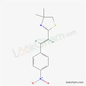 Molecular Structure of 53088-17-8 (4,4-dimethyl-2-[(E)-2-(4-nitrophenyl)ethenyl]-4,5-dihydro-1,3-thiazole)