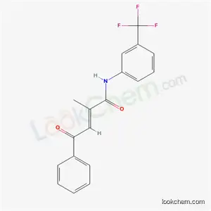 Molecular Structure of 58182-72-2 ((2E)-2-methyl-4-oxo-4-phenyl-N-[3-(trifluoromethyl)phenyl]but-2-enamide)