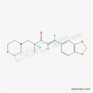 1-(1,3-ベンゾジオキソール-5-イル)-4-メチル-5-モルホリノ-1-ペンテン-3-オン