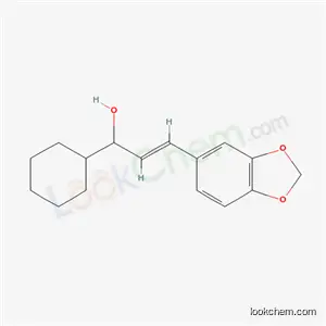 1-シクロヘキシル-3-(3,4-メチレンジオキシフェニル)-2-プロペン-1-オール