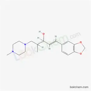 1-(3,4-メチレンジオキシフェニル)-4-メチル-5-(4-メチル-1-ピペラジニル)-1-ペンテン-3-オール