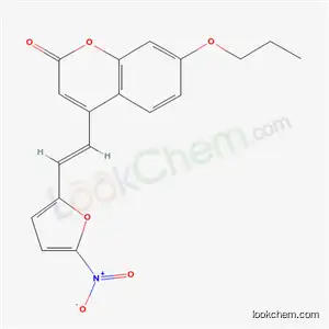 Molecular Structure of 68746-89-4 (4-[(E)-2-(5-nitrofuran-2-yl)ethenyl]-7-propoxy-2H-chromen-2-one)