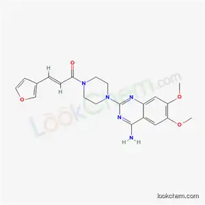 2-(4-(3-(Furan-3-yl)-acryloyl)piperazin-1-yl)-4-amino-6,7-dimethoxyquinazoline