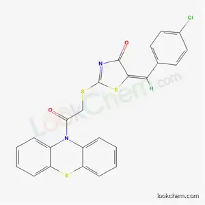 1-(10H-フェノチアジン-10-イル)-2-[5-(4-クロロベンジリデン)-4-オキソ-2-チアゾリン-2-イルチオ]エタノン