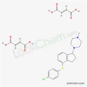4-(4-클로로페닐티오)-1-(4-메틸피페라지노)인단 비스(수소 말레아테)