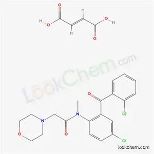 부트 -2- 엔디 오 익산, N- [4- 클로로 -2- (2- 클로로 벤조일) 페닐] -N- 메틸 -2-모르 폴린 -4- 일-아세트 아미드