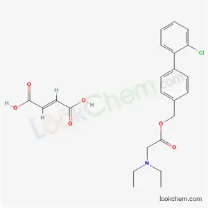 Molecular Structure of 109523-96-8 (Glycine, N,N-diethyl-, (2'-chloro(1,1'-biphenyl)-4-yl)methyl ester, (Z)-2-butenedioate)