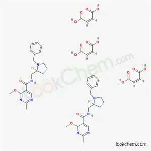 5-피리미딘카르복스아미드, N-((1-벤질-2-피롤리디닐)메틸)-4-메톡시-2-메틸-, 말레에이트, 수화물 (2:3:2)