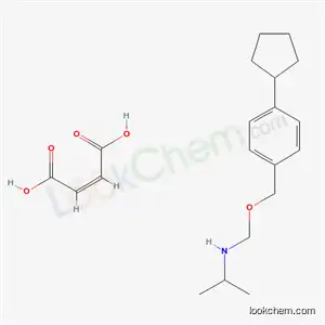 벤젠메탄올, 4-사이클로펜틸-알파-(((1-메틸에틸)아미노)메틸)-, (Z)-2-부텐디오에이트 (1:1)