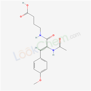 Butanoic acid, 4-((2-(acetylamino)-3-(4-methoxyphenyl)-1-oxo-2-propenyl)amino)-