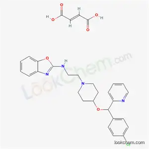 2-(2-(4-((4-Chlorophenyl)-2-pyridylmethoxy)-1-piperidyl)ethylamino)benzoxazole fumarate