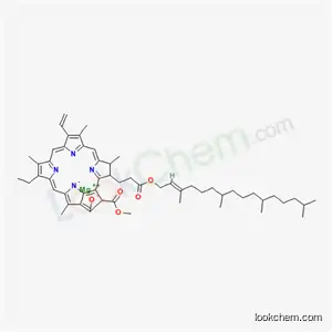 magnesium 9-ethenyl-14-ethyl-21-(methoxycarbonyl)-4,8,13,18-tetramethyl-3-(3-oxo-3-{[(2E)-3,7,11,15-tetramethylhexadec-2-en-1-yl]oxy}propyl)-23,25-didehydro-4,21-dihydro-3H-phorbin-23-id-20-olate