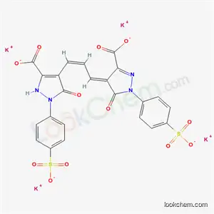 1-(4-スルホフェニル)-4-[3-[1-(4-スルホフェニル)-3-カルボキシ-5-ヒドロキシ-1H-ピラゾール-4-イル]-2-プロペニリデン]-4,5-ジヒドロ-5-オキソ-1H-ピラゾール-3-カルボン酸?ジカリウム