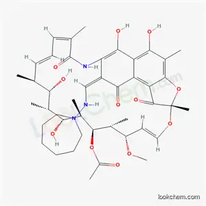 (14E,24E)-8-[(azepan-1-ylamino)methylidene]-5,6,17,19-tetrahydroxy-23-methoxy-2,4,12,16,18,20,22-heptamethyl-1,9,11-trioxo-1,2,8,9-tetrahydro-2,7-(epoxypentadeca[1,11,13]trienoimino)naphtho[2,1-b]furan-21-yl acetate