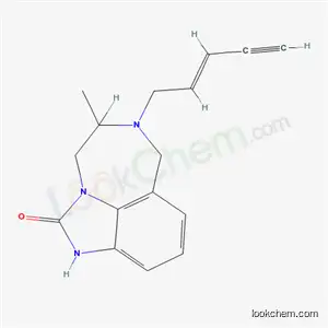 Imidazo(4,5,1-jk)(1,4)benzodiazepin-2(1H)-one, 4,5,6,7-tetrahydro-5-methyl-6-(2-penten-4-ynyl)-, (E)-(1)-