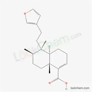 Molecular Structure of 1782-65-6 ((4aR)-5β-[2-(3-Furyl)ethyl]-3,4,4aβ,5,6,7,8,8a-octahydro-5,6α,8aα-trimethyl-1-naphthalenecarboxylic acid)