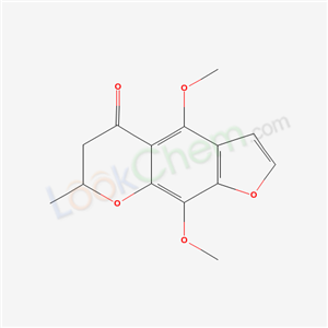 5H-Furo[3,2-g][1]benzopyran-5-one, 6,7-dihydro-4,9-dimethoxy-7-methyl-