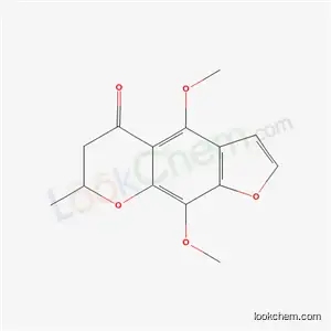 Molecular Structure of 3380-63-0 (4,9-dimethoxy-7-methyl-6,7-dihydro-5H-furo[3,2-g]chromen-5-one)