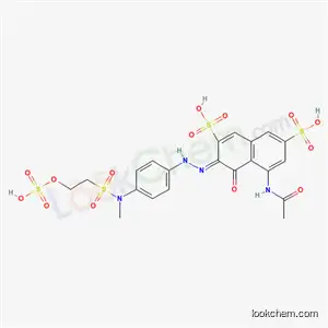5-アセチルアミノ-4-ヒドロキシ-3-[[4-[[[2-(スルホオキシ)エチル]スルホニル]メチルアミノ]フェニル]アゾ]-2,7-ナフタレンジスルホン酸