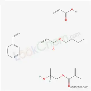 2-프로펜산, 2-메틸-, 2-히드록시프로필 에스테르, 부틸 2-프로페노에이트, 에테닐벤젠 및 2-프로펜산 중합체