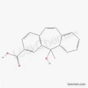 5-Hydroxy-5-methyl-5H-dibenzo(a,d)cycloheptene-3-carboxylic acid