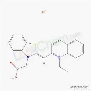 2-[[3-(カルボキシメチル)ベンゾチアゾール-2(3H)-イリデン]メチル]-1-エチルキノリニウム?ブロミド