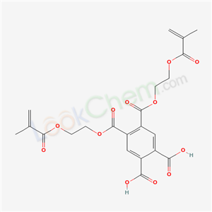 4,5-bis[2-(2-methylprop-2-enoyloxy)ethoxycarbonyl]benzene-1,2-dicarboxylic acid                                                                                                                         (51156-91-3)