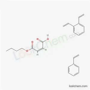 2-부텐이산(Z)-, 모노부틸에스테르, 디테닐벤젠 및 에테닐벤젠 중합체