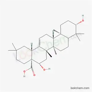 Molecular Structure of 545-88-0 (3β,16β-Dihydroxyolean-12-en-28-oic acid)